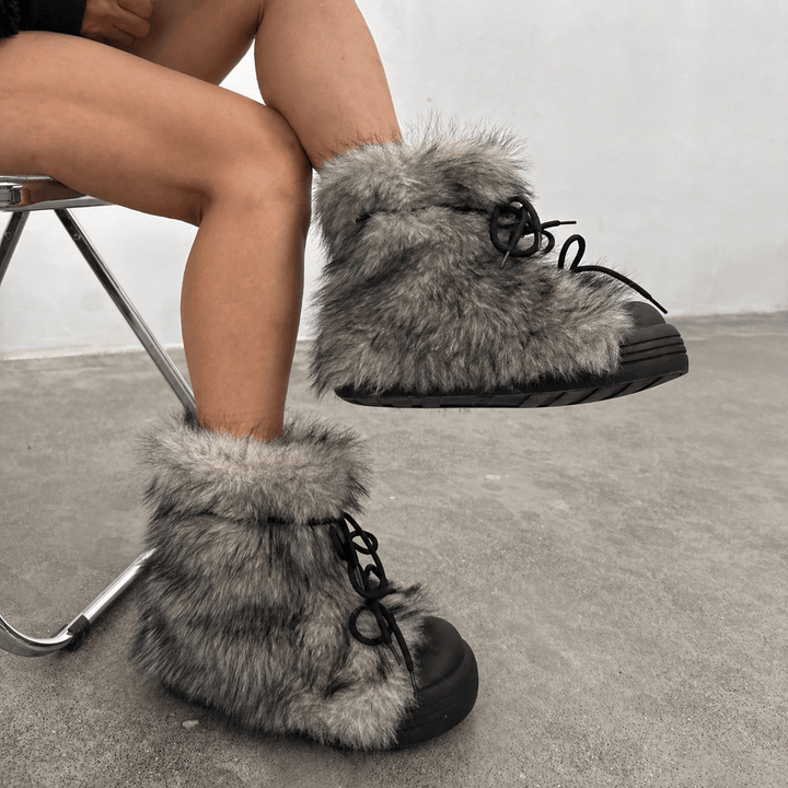 Frost Women's Furry Platform Boot Women's Boots Hartewells