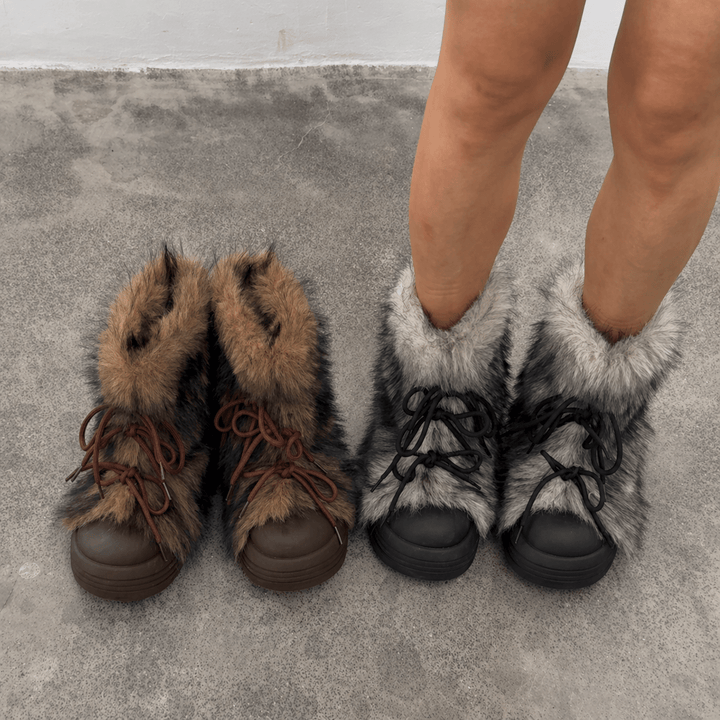 Frost Women's Furry Platform Boot Women's Boots Hartewells