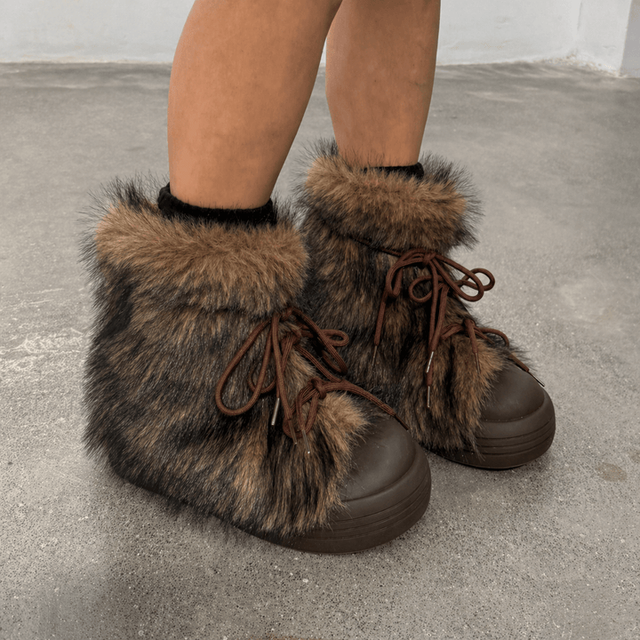 Frost Women's Furry Platform Boot Women's Boots Hartewells