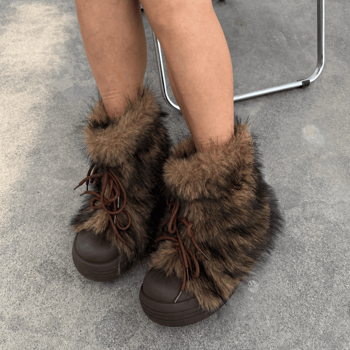 Frost Women's Furry Platform Boot Women's Boots Hartewells