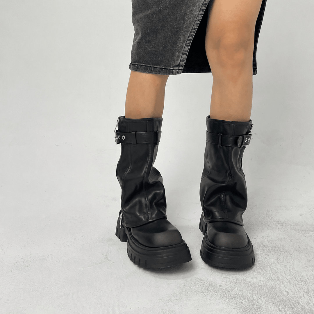 Dusk Women's Mid - Calf Platform Boot Women's Boots Hartewells